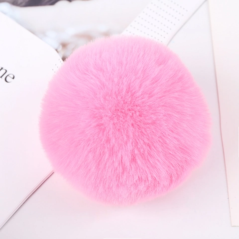 Pompones De Piel De Conejo Artificial Esponjosos Charms De Peluche Suave Redondos Para Hacer Joyas DIY Ropa Bolsos Accesorios