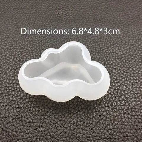 3D Wolk Siliconen Vorm Hoge Spiegel Oppervlak Voor DIY Hars Gieten Aromatherapie Kaars Maken Geparfumeerd Gips Fondant Cake Bakken