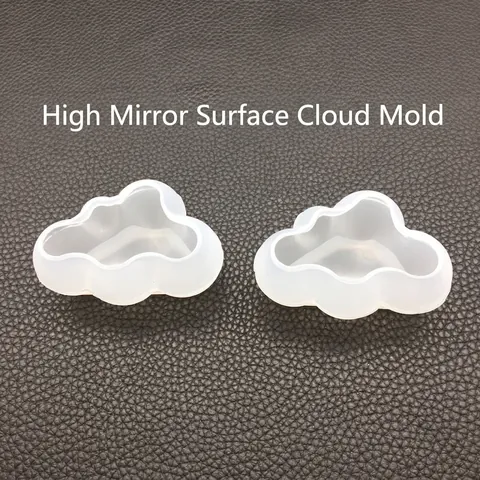3D Wolk Siliconen Vorm Hoge Spiegel Oppervlak Voor DIY Hars Gieten Aromatherapie Kaars Maken Geparfumeerd Gips Fondant Cake Bakken