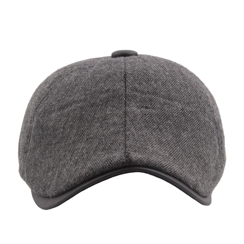 Coppia Newsboy Bordo In Pelle PU Inverno Caldo Foderato In Pile Con Paraorecchie Pieghevoli Antivento Stile Britannico Retrò Uomo