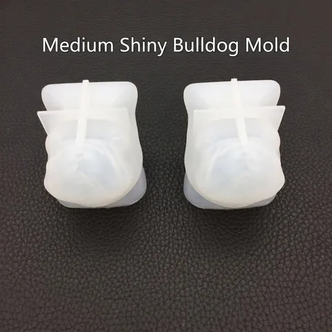 Französische Bulldogge Kopf Silikonform 3D Spiegeloberfläche Für DIY Harzguss Kerzen Seifen Aromatherapie Gips