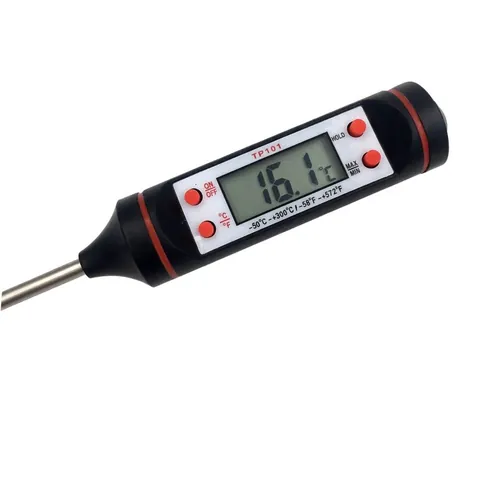Digitale Voedselthermometer Roestvrijstalen Sonde LCD Direct Afleesbaar Koken Keuken BBQ Vlees Olie Melk Temperatuurmeter