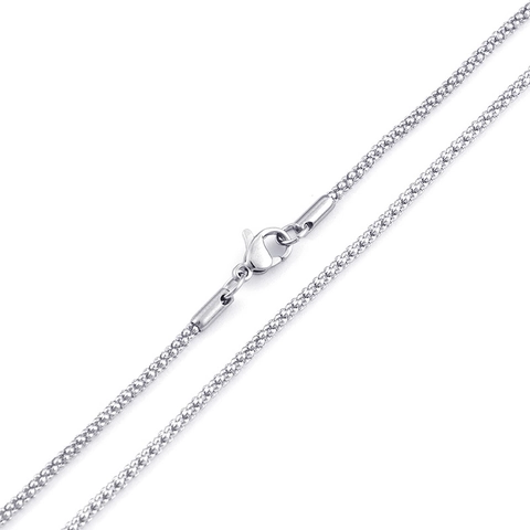Collar De Cadena Popcorn Titanio Acero Inoxidable Joyería Hipoalergénica Moda Minimalista Para Hombres Mujeres Oro Negro Acero