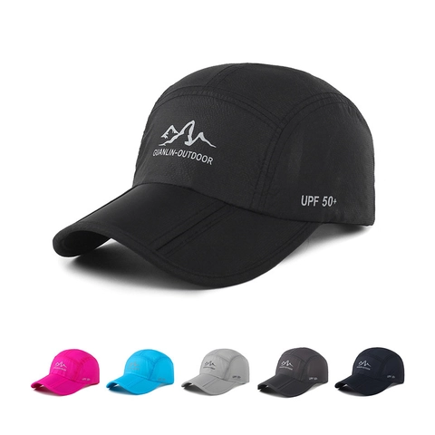 Cappello Da Baseball Asciugatura Rapida Protezione Solare UPF 50 Plus Pieghevole Traspirante Leggero Sport Uomo Donna