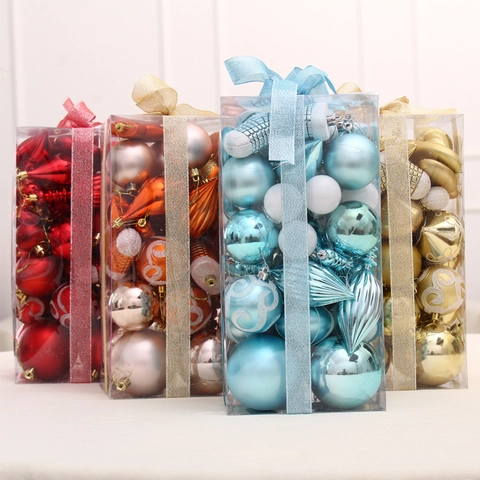 Weihnachtsbaumkugeln Kunststoff Multi Form Matt Glänzend Glitzer Festlich Baumschmuck Home Holiday Party