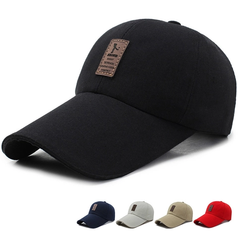 Cappello Da Baseball In Cotone Unisex Regolabile Patch In Pelle Sport All'aperto Cappello Da Sole Classico