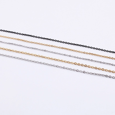 Collar De Cadena En O Minimalista Acero Inoxidable 316L Chapado En Oro De 18K Joyas Hipoalergénicas Para Hombres Mujeres