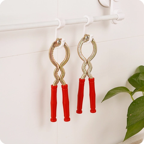 Schiaccianoci Manuale In Metallo Resistente Con Manico In Plastica Rossa Per Noci Nocciole Utensile Da Cucina