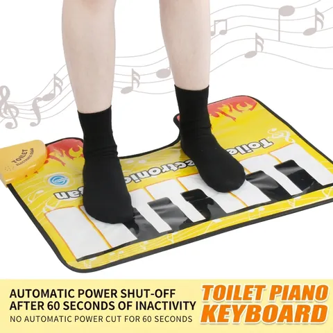 Toilet Piano Mat Electronic Organ Musical Rug Bathroom Potty Time Fun Novelty Creative Gift For Family Adults Kids