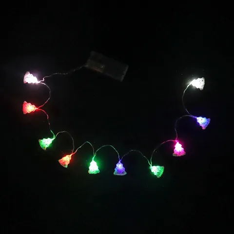 Luci A Stringa LED Natale Serie Perla Artificial Schiuma Stella Pigna Stivale Forme A Batteria Multicolore Decorazione Festiva