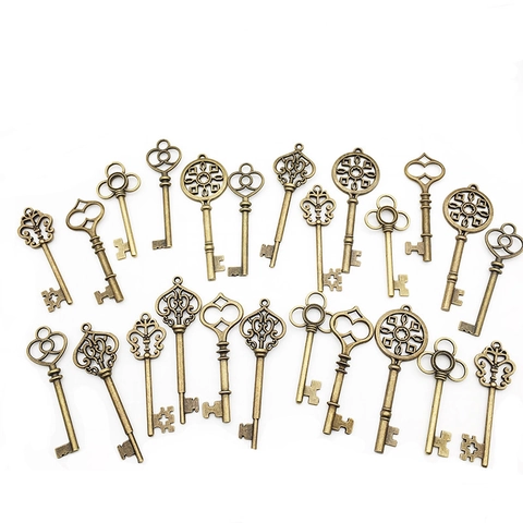 Dijes De Llaves Vintage Estilo Antiguo Colgantes De Aleación Metal Para Joyería DIY Steampunk Retro Accesorios Manualidades