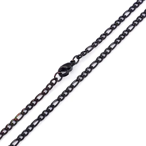 Collar De Cadena Figaro Minimalista Acero Inoxidable 316L Hipoalergénico Joyería Que No Se Desvanece Para Hombres Mujeres