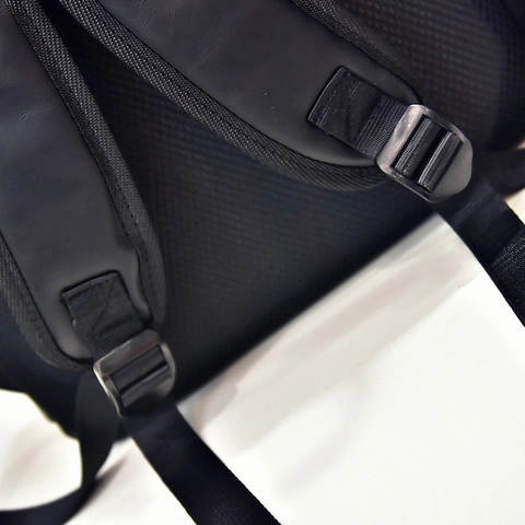 Mode PU Leder Rucksack Große Kapazität Reise Schule Rucksack Für Männer Minimalistisch Business Unisex Daypack Braun Schwarz