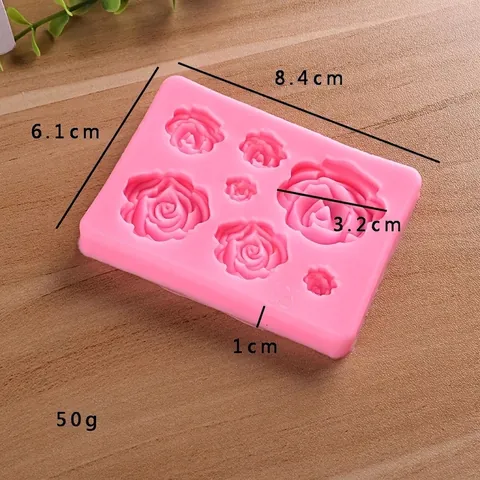 Rose Flower Silicone Mold For Cake Decorating Fondant Chocolate Sugarcraft Baking Tool DIY Handmade Soap Resin Clay