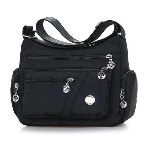 Borsa A Tracolla Donna Nylon Impermeabile Tasche Multiple Grande Capacità Borsa A Spalla Casual Viaggio Tracolla Regolabile