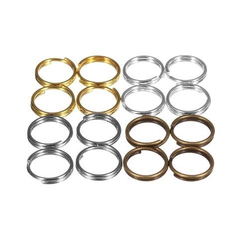 Legierung Spaltringe Verbinder Schmuckzubehör DIY Fundstücke Metallkreisringe Mehrfarbig Für Halskette Armband Handwerk