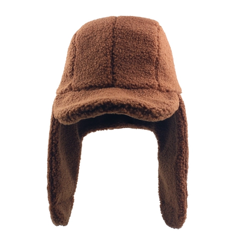Gorro De Trampero De Invierno Para Mujer Lana De Cordero Sintética Forro Polar Orejeras Cálidas Resistente Al Viento Ushanka