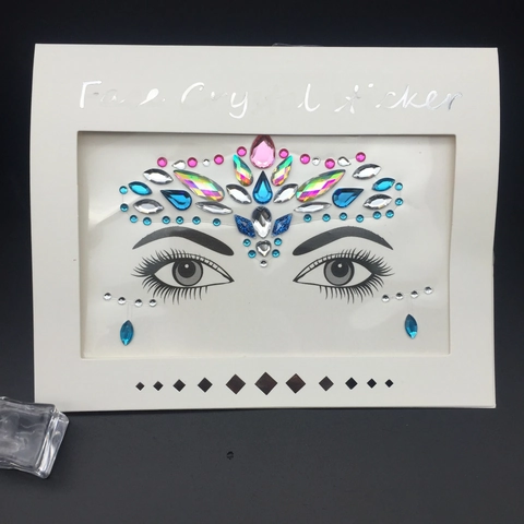 Pegatinas De Cristal Para La Cara Joyas De Strass Gemas Corporales Autoadhesivas Para Mascarada Festival De Música Rave