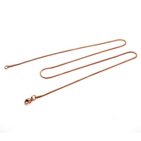 Roestvrijstalen Ronde Slangenketting Halsketting Goud Roségoud Zwart Minimalistische Slangenbotketting Voor Dames Heren Sieraden Cadeau