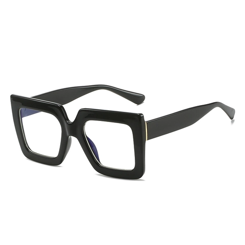Oversized Square Glasses PC Frame Anti Blue Light Clear Lens Retro Fashion Eyewear For Women Men Unisex