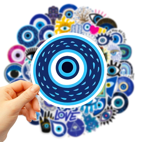 Αυτοκόλλητα Evil Eye Hamsa Hand Αδιάβροχα Χαλκομανίες Βινυλίου Για Παγούρι Λάπτοπ Τηλέφωνο Αποσκευές Αισθητικό Μυστικιστικό Nazar