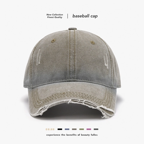 Gorra De Béisbol De Algodón Lavado Vintage Distressed Transpirable Gorro De Sol Exterior Hombre Mujer Ajustable