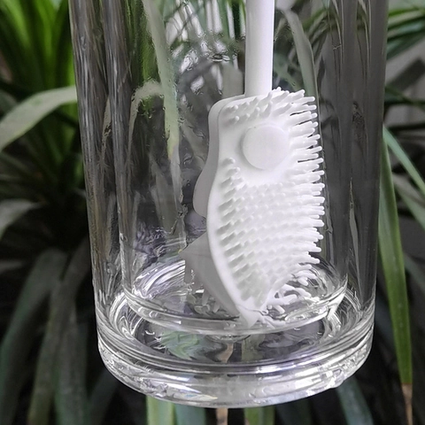 Scovolino In Silicone Manico Lungo Pulizia Tazze Flessibile Multifunzionale Per Cucina Domestica Biberoni