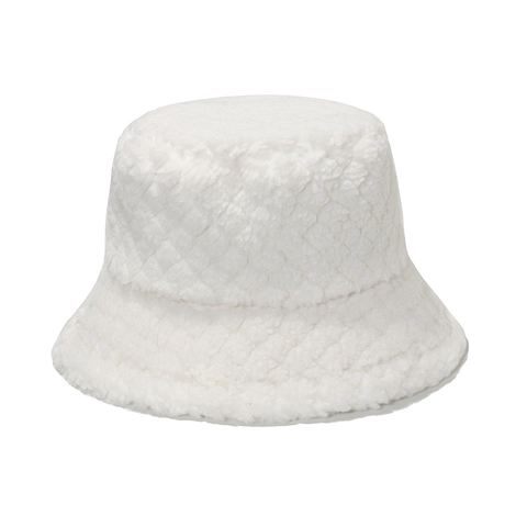 Cappello Alla Pescatora Da Donna In Peluche Lana Di Agnello Ecopelliccia Caldo Trapuntato Diamante Inverno Accessorio