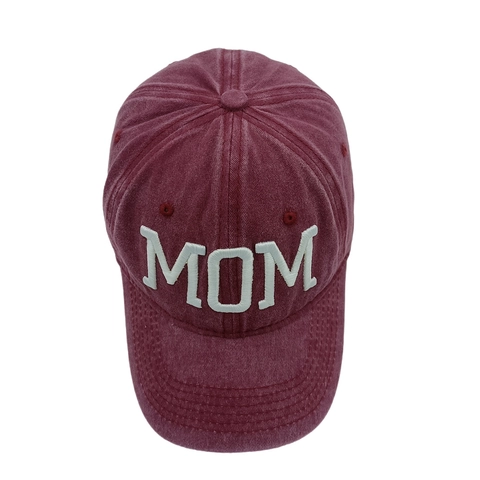 Gorra De Béisbol De Algodón Lavado Retro Bordado Letras 3D Vintage Dad Mom Perro Gato Ajustable