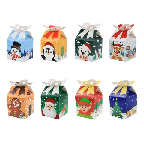 Embalaje De Regalo De Navidad Papel Mango Mariposa Fondo Cuadrado Regalos De Fiesta Feliz Navidad Contenedores De Dulces