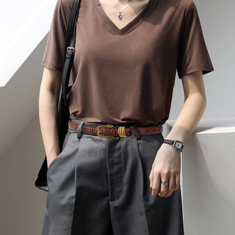 Women Retro Crocodile Pattern Genuine Leather Skinny Belt Vintage Alloy Pin Buckle Waistband For Jeans Dress Waist Strap