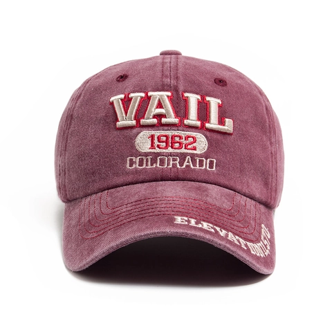 Vintage Baseballkappe Aus Gewaschener Baumwolle Retro Distressed Dad Hat 3D Buchstaben Stickerei Verstellbarer Sonnenhut