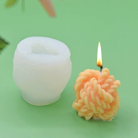 Wollknäuel Seilknoten Silikonform 3D Textur Für Kuchen Fondant Schokolade Kerzen Seife Handgefertigtes DIY Backwerkzeug