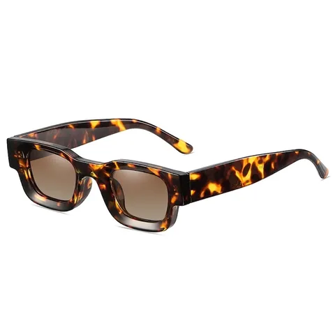 Gafas De Sol Polarizadas Cuadradas Retro Montura Gruesa Rectangular Protección UV400 Moda Hip Hop Punk Hombre Mujer