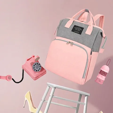 Diaper Bag Backpack Waterproof Oxford Cloth Large Capacity Insulated Pockets Mommy Travel Bag For Baby Care Outdoor