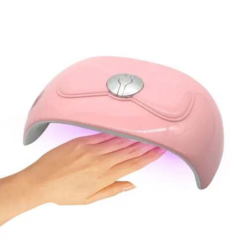 Mini Lampada Per Unghie UV LED Fototerapia 52W Fiocco Portatile USB Luce Polimerizzante Per Smalto Gel Rosa ABS