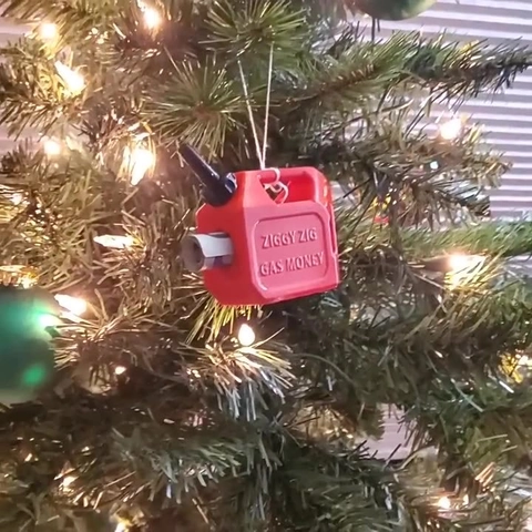 Ornamento Di Natale Tanica Di Gas Porta Soldi In Plastica Forma Jerry Can Decorazione Appesa Regalo Di Vacanza