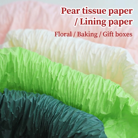 Decorative Tissue Paper Pearlescent Acid Free Wrapping For Flower Gift Packaging Floral Baking Liner DIY Crafting