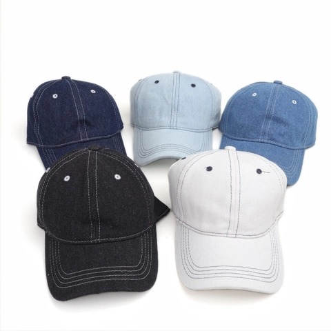Cappello Da Baseball In Denim Lavato Cotone Cuciture A Contrasto 6 Pannelli Cappello Da Sole Regolabile Uomo Donna Outdoor Casual Vintage
