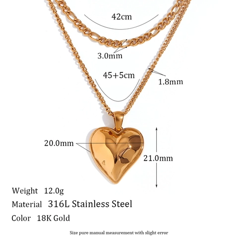 Collana Pendente Acciaio Inossidabile Placcato Oro 18K Retrò Sole Luna Stella Cuore Malocchio Conchiglia Perla Artificiale Gioielli Donna