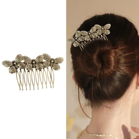 Pettine Per Capelli Farfalla Vintage Forcina In Lega Accessori Per Matrimonio Sposa Festa Per Donna Elegante Retro