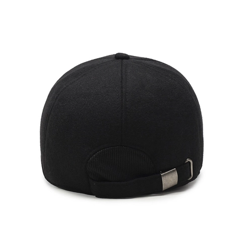 Herren Winter Baseballkappe Warm Fleece Gefüttert Mit Klappbaren Ohrenschützern Wollene Schirmmütze Verstellbar Reflektierend