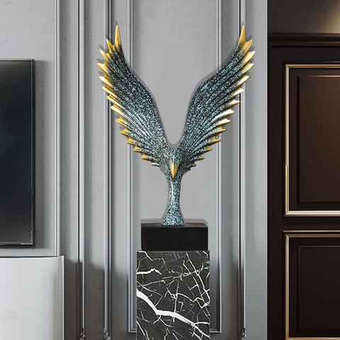 Sculture In Resina Con Ali Di Angelo E Aquila Astratte Moderne Decorazione Per La Casa Minimalista Nordica Ornamento Da Scrivania Regalo D'Arte