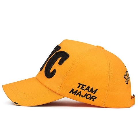 Cappello Da Baseball In Cotone Ricamo NYC Visiera Distressed Regolabile Protezione Solare Streetwear Casual Uomo Donna