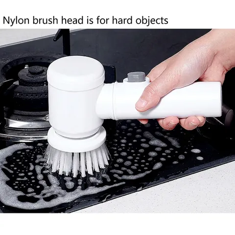 Elektrische Reinigingsborstel Handheld Roterende Scrubber Draadloos Multifunctioneel Voor Keuken Badkamer Gootsteen Tegel Fornuis