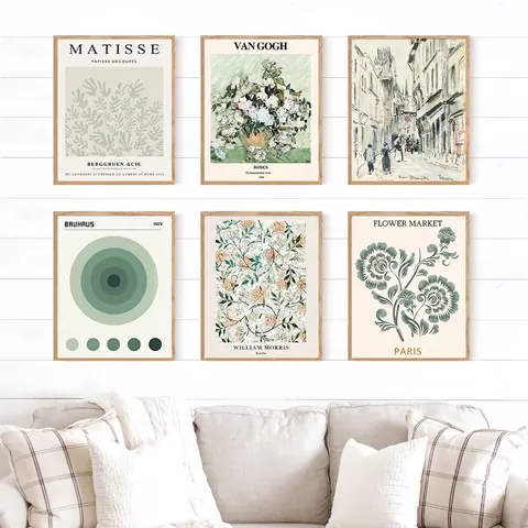 Moderne Künstlerische Florale Leinwand Wandkunst Drucke Abstrakte Minimalistische Boho Poster Für Wohnzimmer Schlafzimmer Ungerahmt