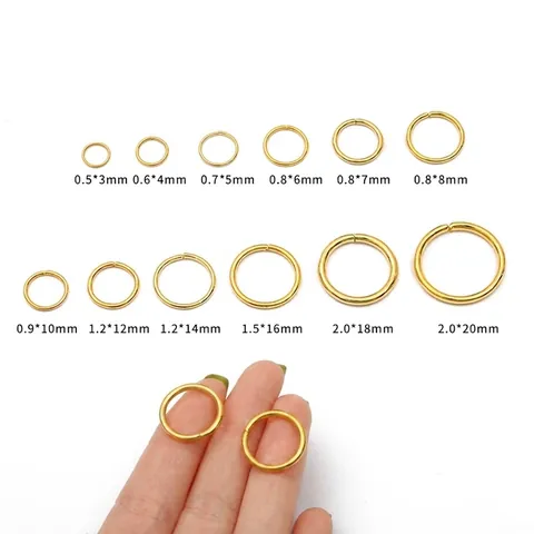 Round Open Jump Rings Metal Connectors For DIY Jewelry Making Bracelet Necklace Crafting Handcrafted Accessories
