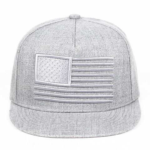 Unisex Baumwolle US Flagge Stickerei Hip Hop Baseballkappe Flacher Rand Snapback Hut Für Damen Herren Lässig Outdoor Mode Sonnenhut