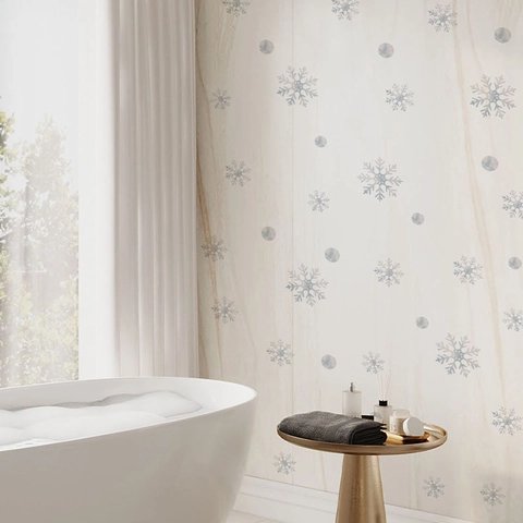 Christmas Snowflake Wall Window Stickers PVC Self Adhesive Winter Home Decor For Bedroom Bathroom Door