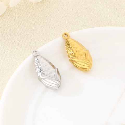 Ciondoli Mais In Acciaio Inossidabile Pendenti Verdura Mini 3D Per Creazione Gioielli Fai Da Te Collana Bracciale